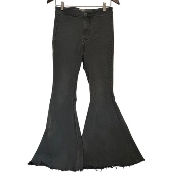 Free People Denim - We The Free Free People Just Float On Flare Jeans Washed Black Size 29